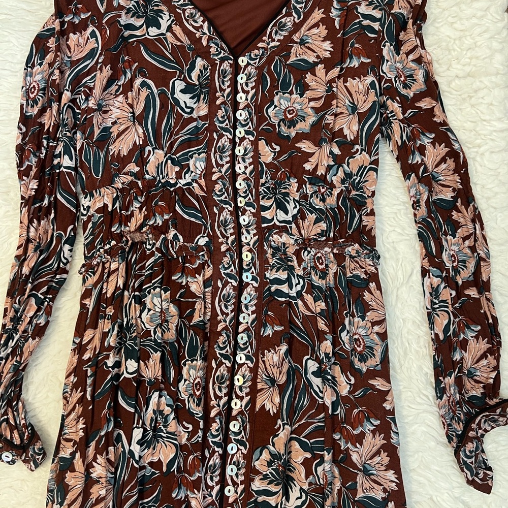 Floral Long Sleeve Dress